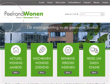 Tablet Screenshot of peelrandwonen.nl